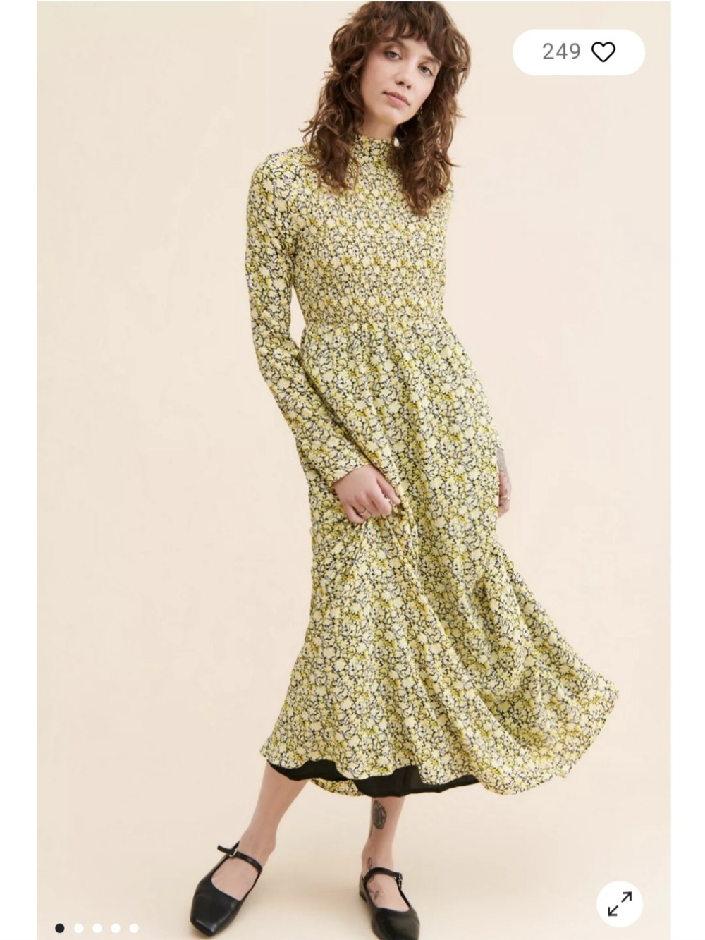 Urban Outfitter Ghospell Yellow Maxi Dress